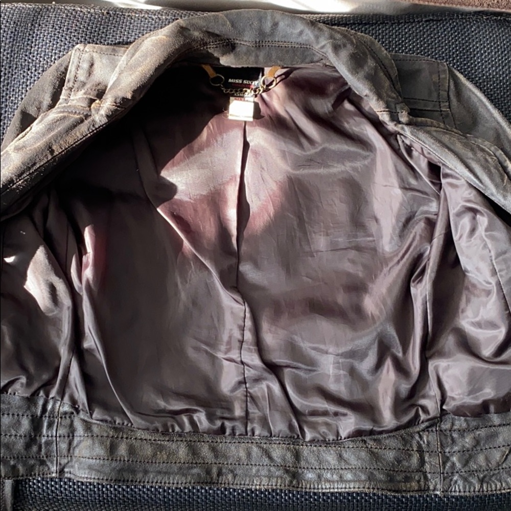 NWOT Miss Sixty Genuine Leather Jacket - Picture 9 of 14
